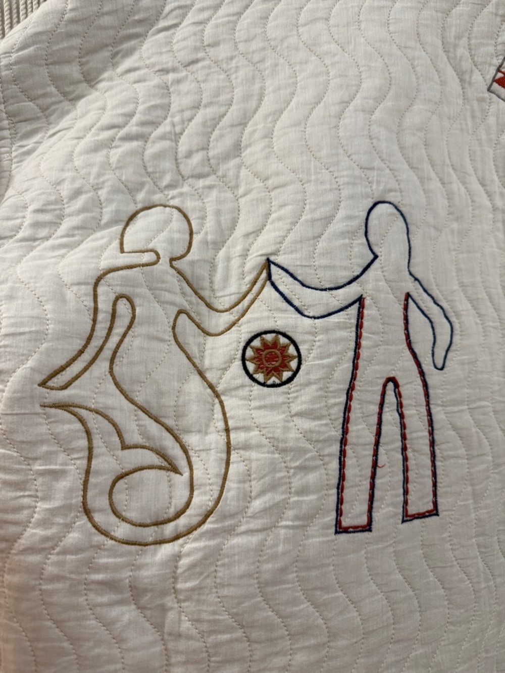 Zara Embroidered Quilted Belted Kimono - Picture 4 of 13